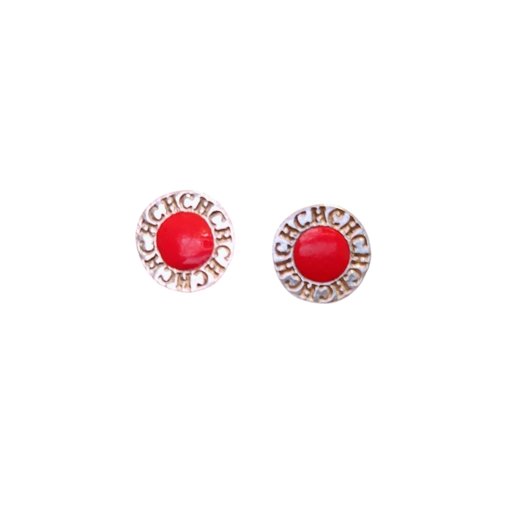 Vintage CH Carolina Herrera Vintage Silver Earrings
